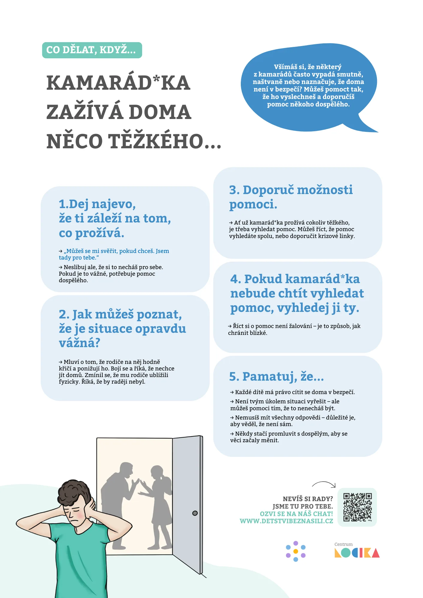 Kapky starostí a paprsky pomoci aneb co dělat, když kamarád nebo kamarádka zažívá něco těžkého (LOCIKA SŠ) SS | Týden pro wellbeing ve škole