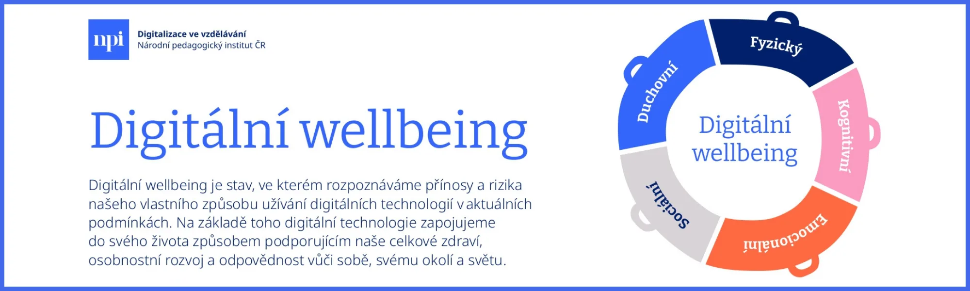 Infografiky k podpoře zdravého vztahu k technologiím (Pracovní skupina Wellbeing Partnerství 2030+) bannery web 7 | Týden pro wellbeing ve škole